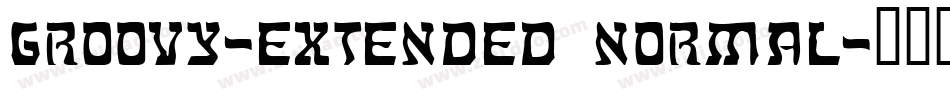 Groovy-Extended Normal字体转换
